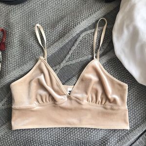 velvet bralette
